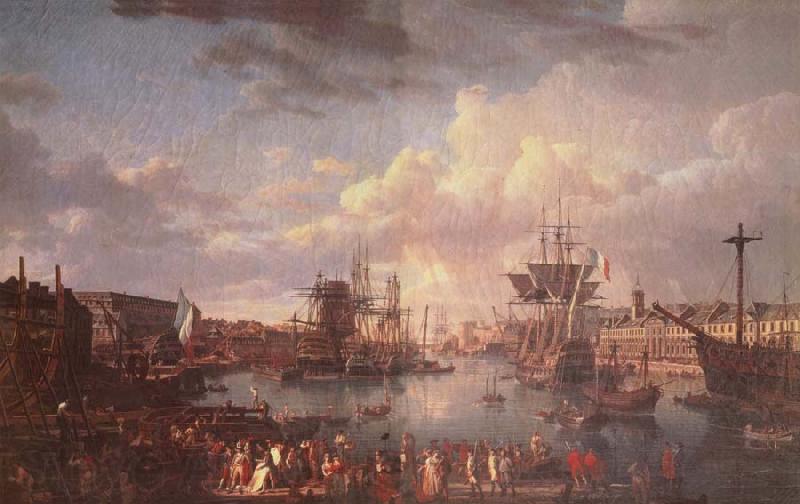 Thomas Pakenham The Port of Brest France oil painting art